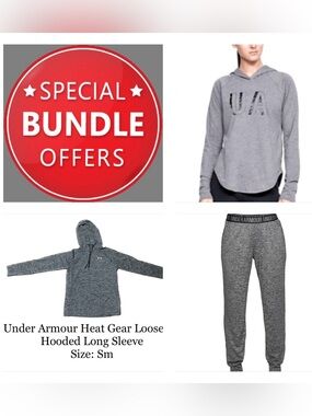 Under Armour Heather Gray Hoodie and Jogger Set